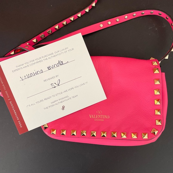 Authenticated Valentino Small Rockstud Crossbody Bag! - Picture 11 of 14